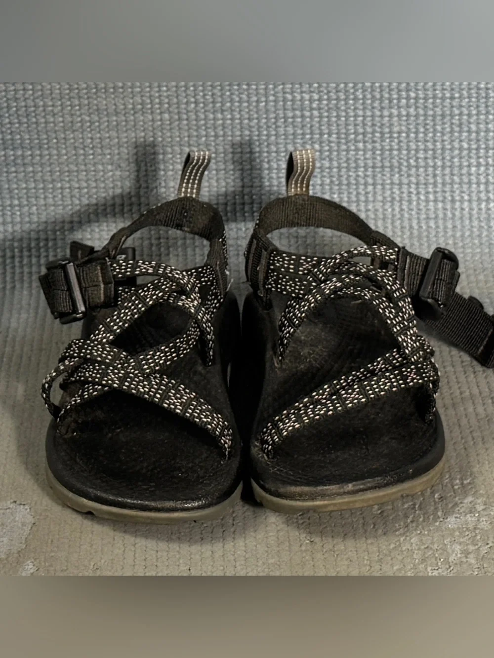Chaco Kid’s ZX/1 EcoTread Sandals Black/White Size 10C
